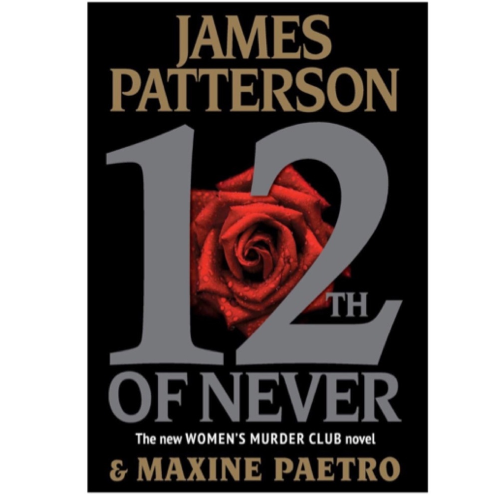 - James Patterson ‘12th of Never’ Hardcover Novel! NEW!